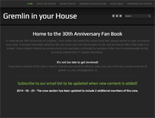 Tablet Screenshot of gremlininyourhouse.com